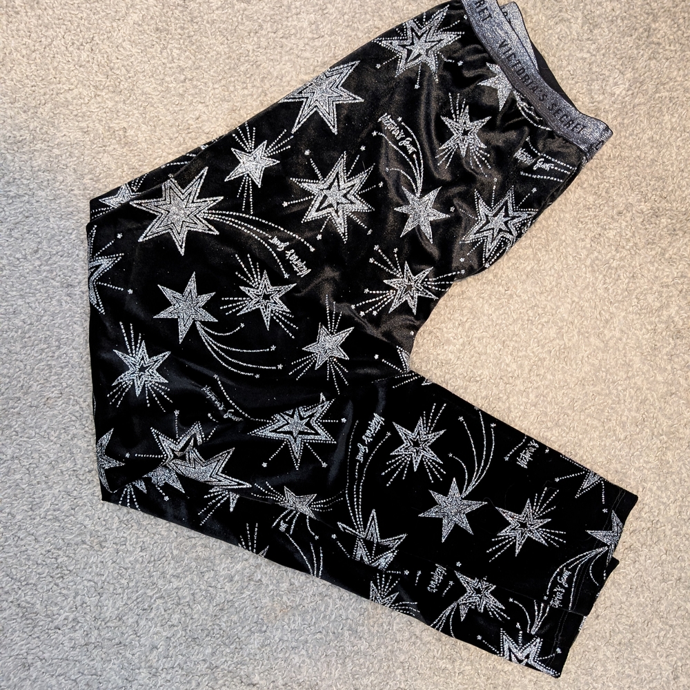 Victoria's Secret Black and White Star Leggings - Picture 3 of 7
